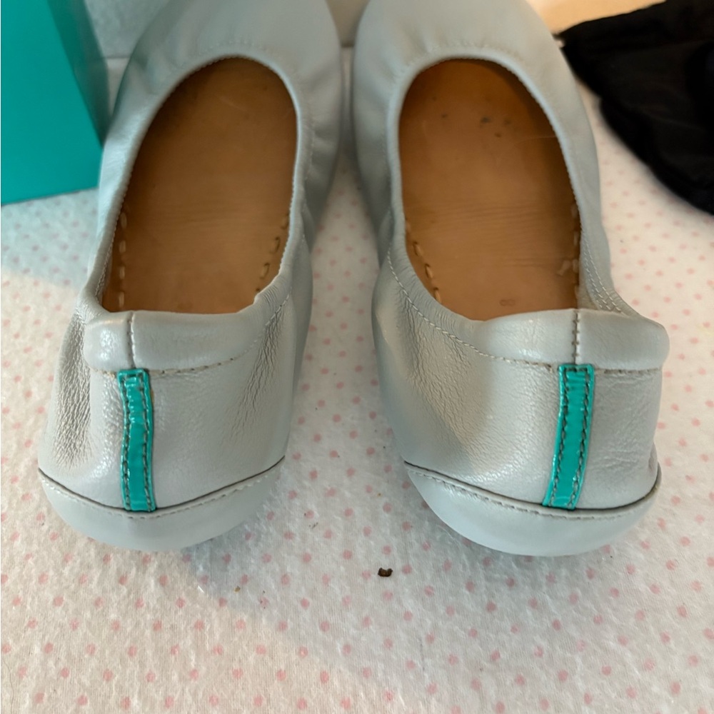 Tieks Cool Gray Ballet Flats View 3